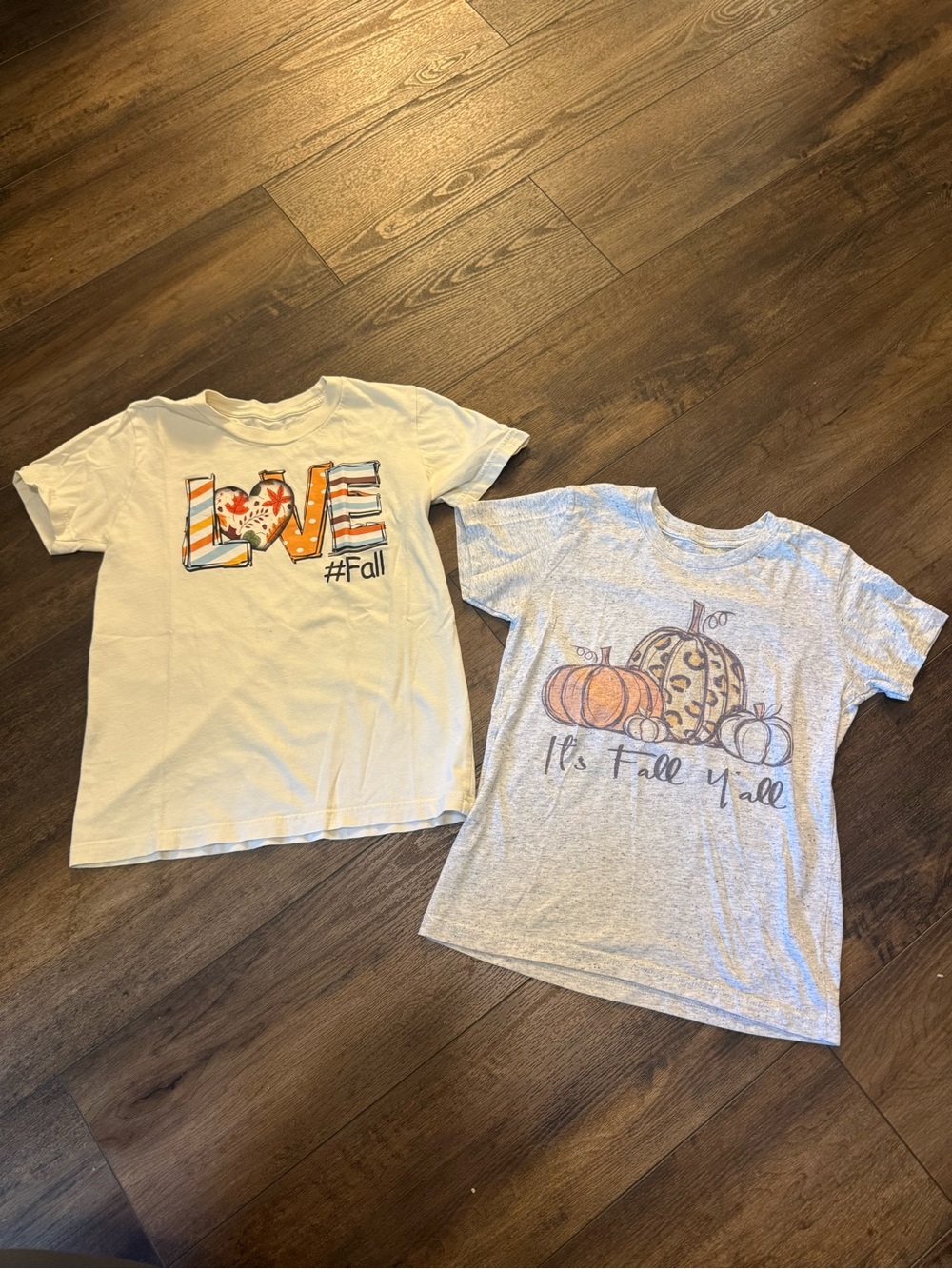 Girls Fall shirts size medium/8